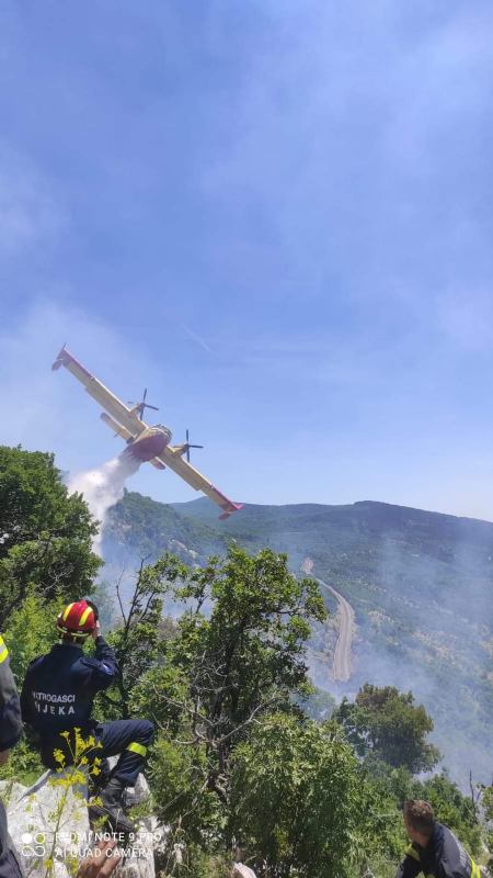 šumski požar uz prugu 28.6.2021